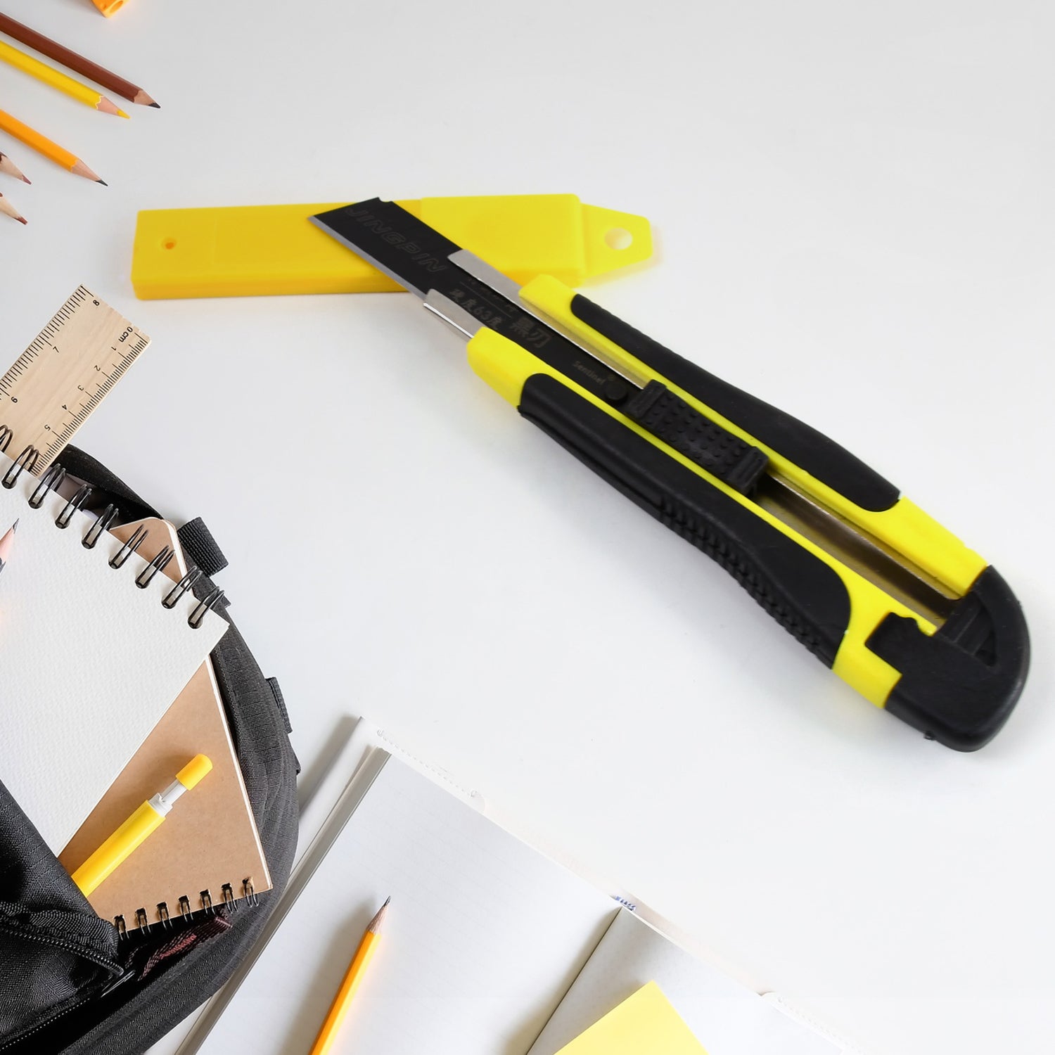 Cutter Knife Set with 1 Replacement Blades, Cutter Knife Advanced Tool (1 Pc / Mix Color) Cutter Knife Set with 1 Replacement Blades, Cutter Knife Advanced Tool (1 Pc / Mix Color)